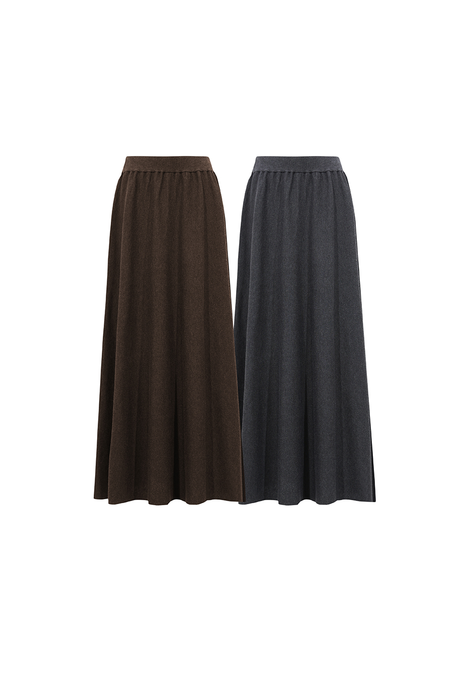 A-Line Knit Midi Skirt|AMII