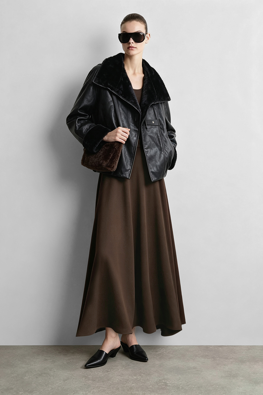 A-Line Knit Midi Skirt|AMII
