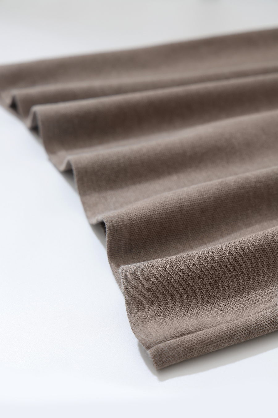 Back-Slit Knit Skirt|AMII