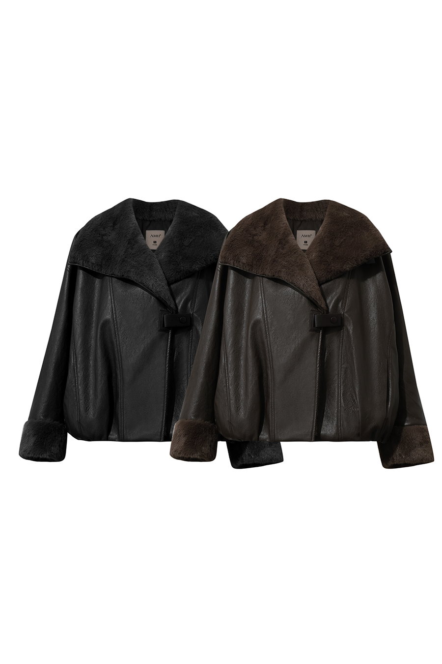 Eco Vegan Leather Padded Jacket|AMII