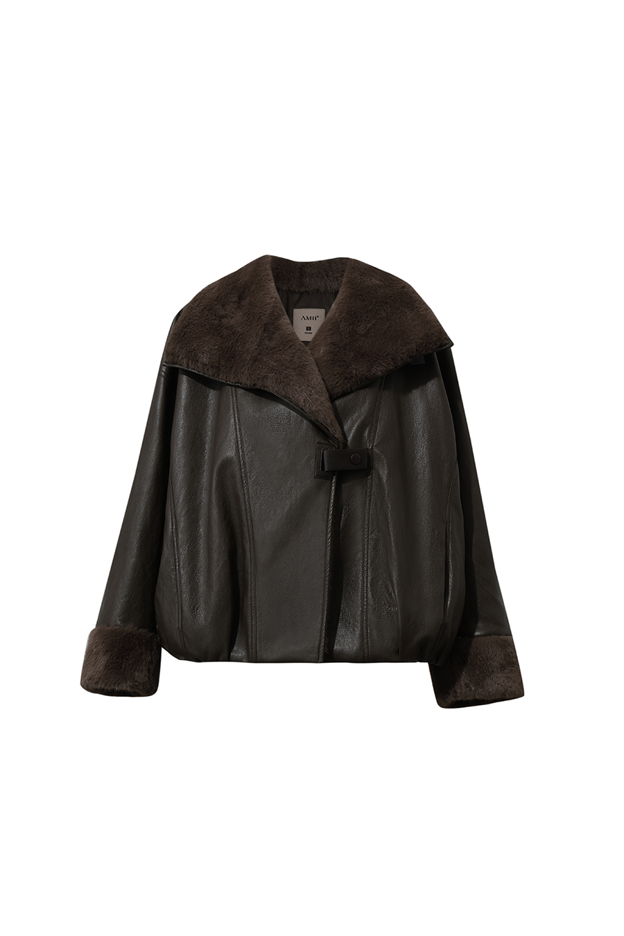 Eco Vegan Leather Padded Jacket|AMII