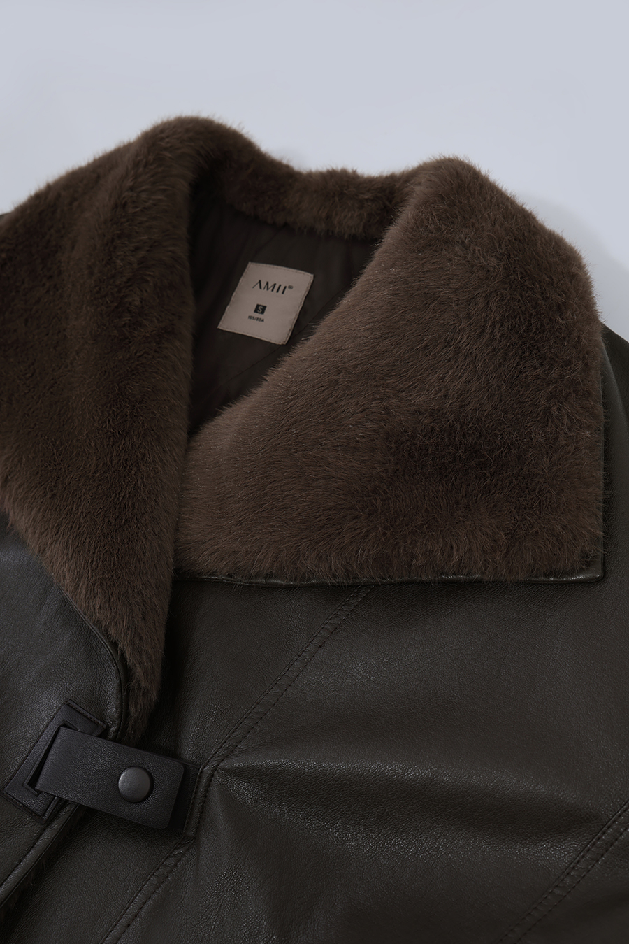 Eco Vegan Leather Padded Jacket|AMII