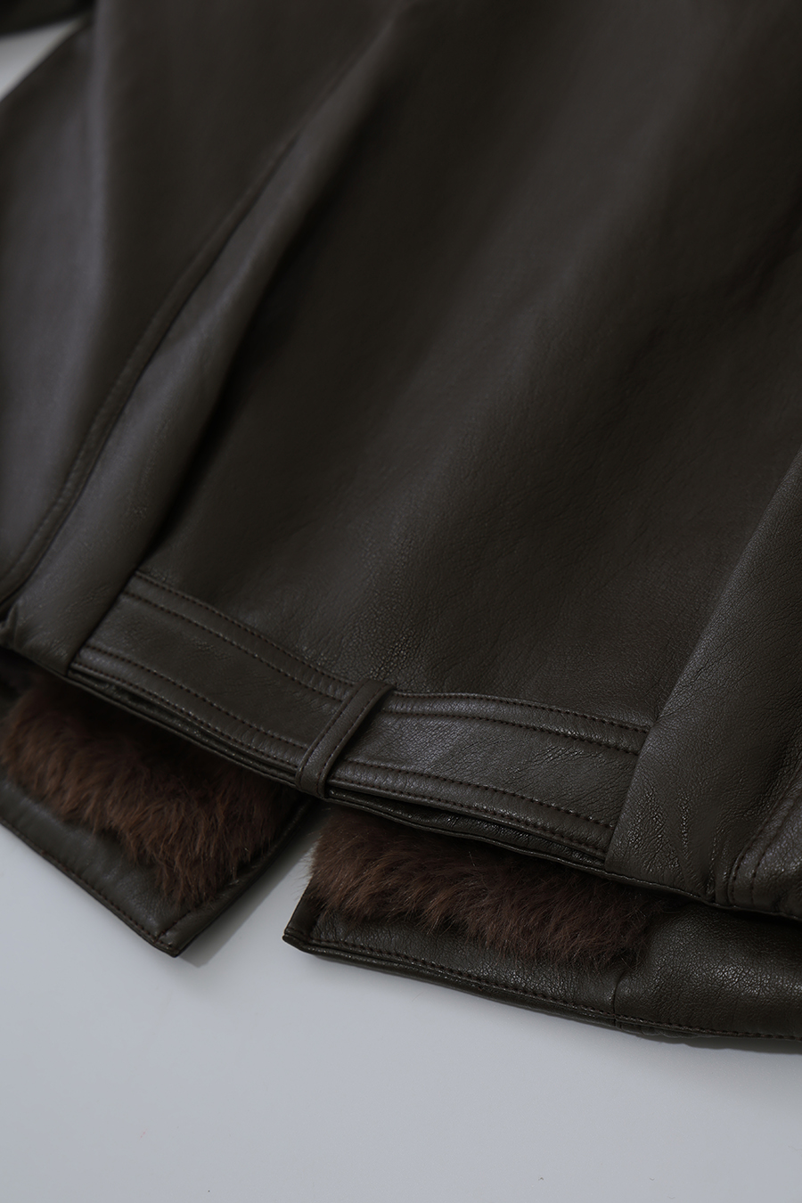 Eco Vegan Leather Padded Jacket|AMII