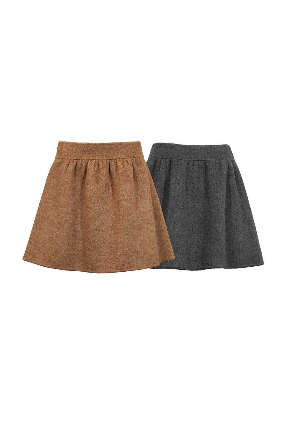 Wool Double-Faced Skirt|AMII