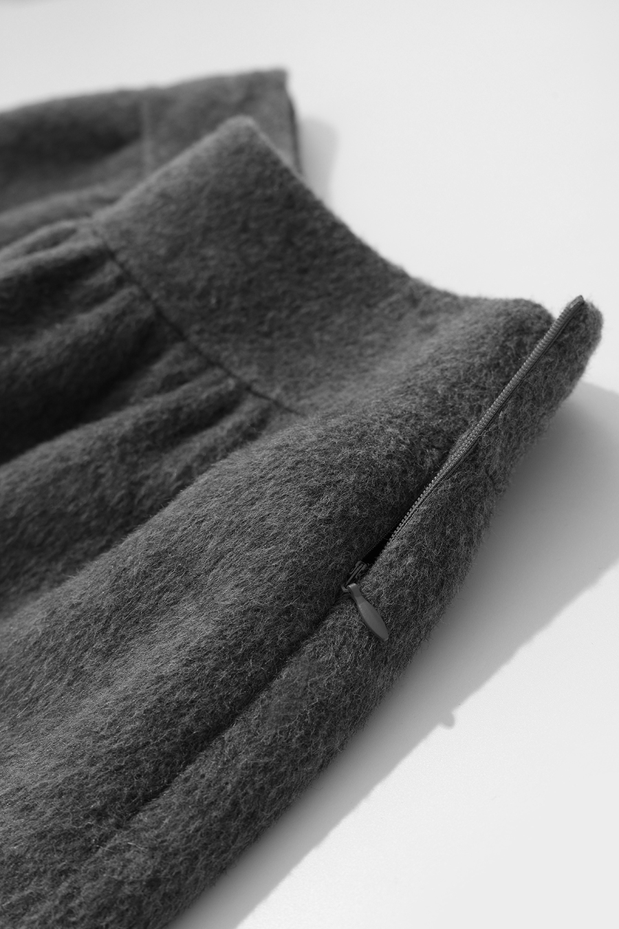 Wool Double-Faced Skirt|AMII