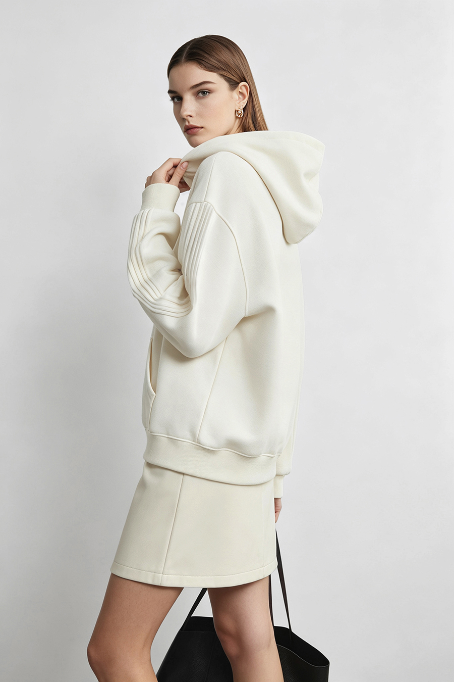 Hooded Drop Shoulder Sweatshirt|AMII