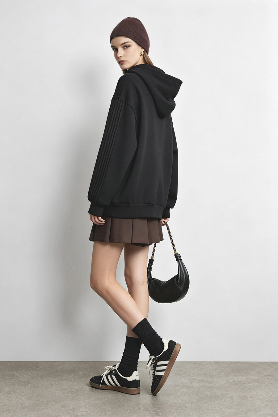 Hooded Drop Shoulder Sweatshirt|AMII