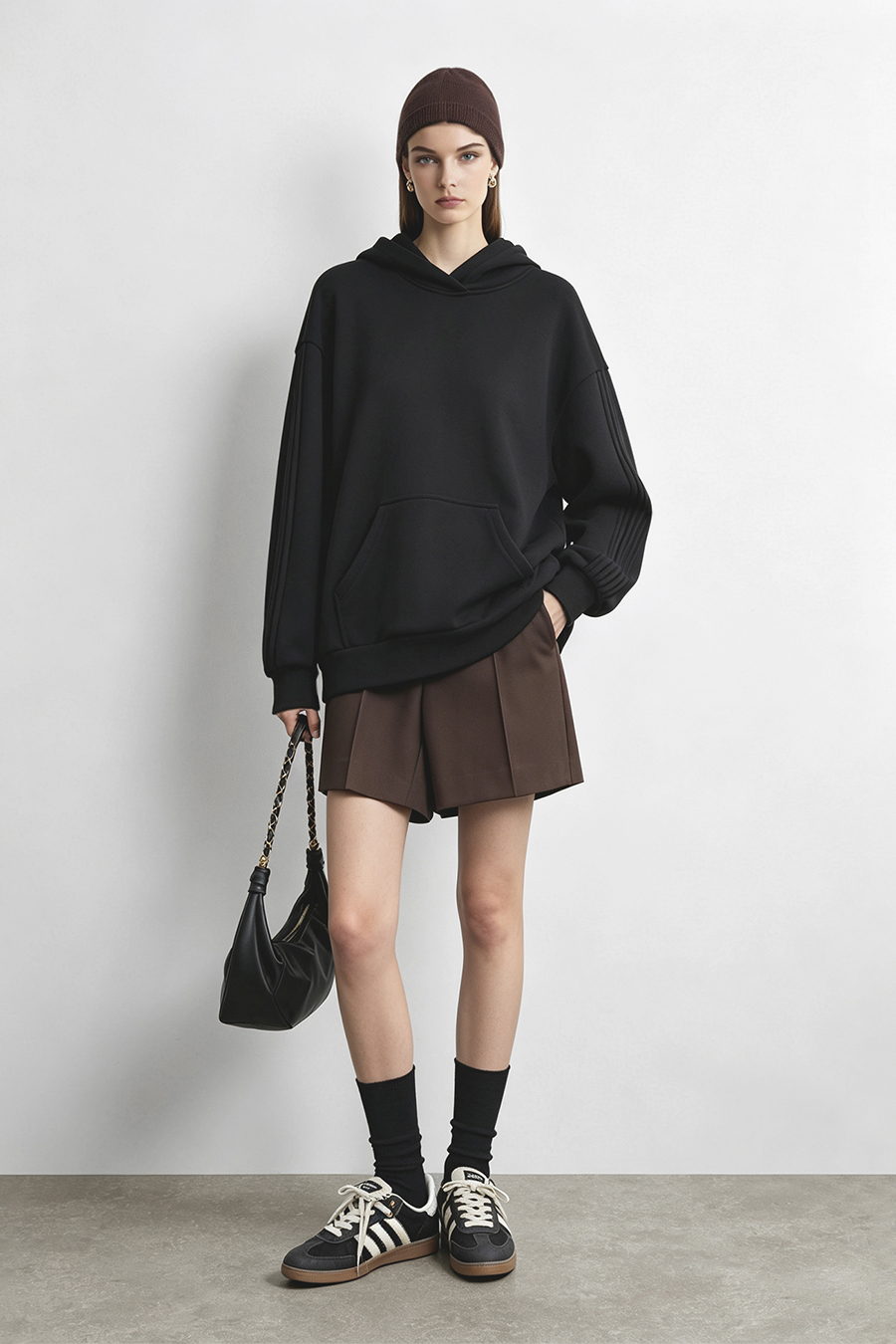 Hooded Drop Shoulder Sweatshirt|AMII