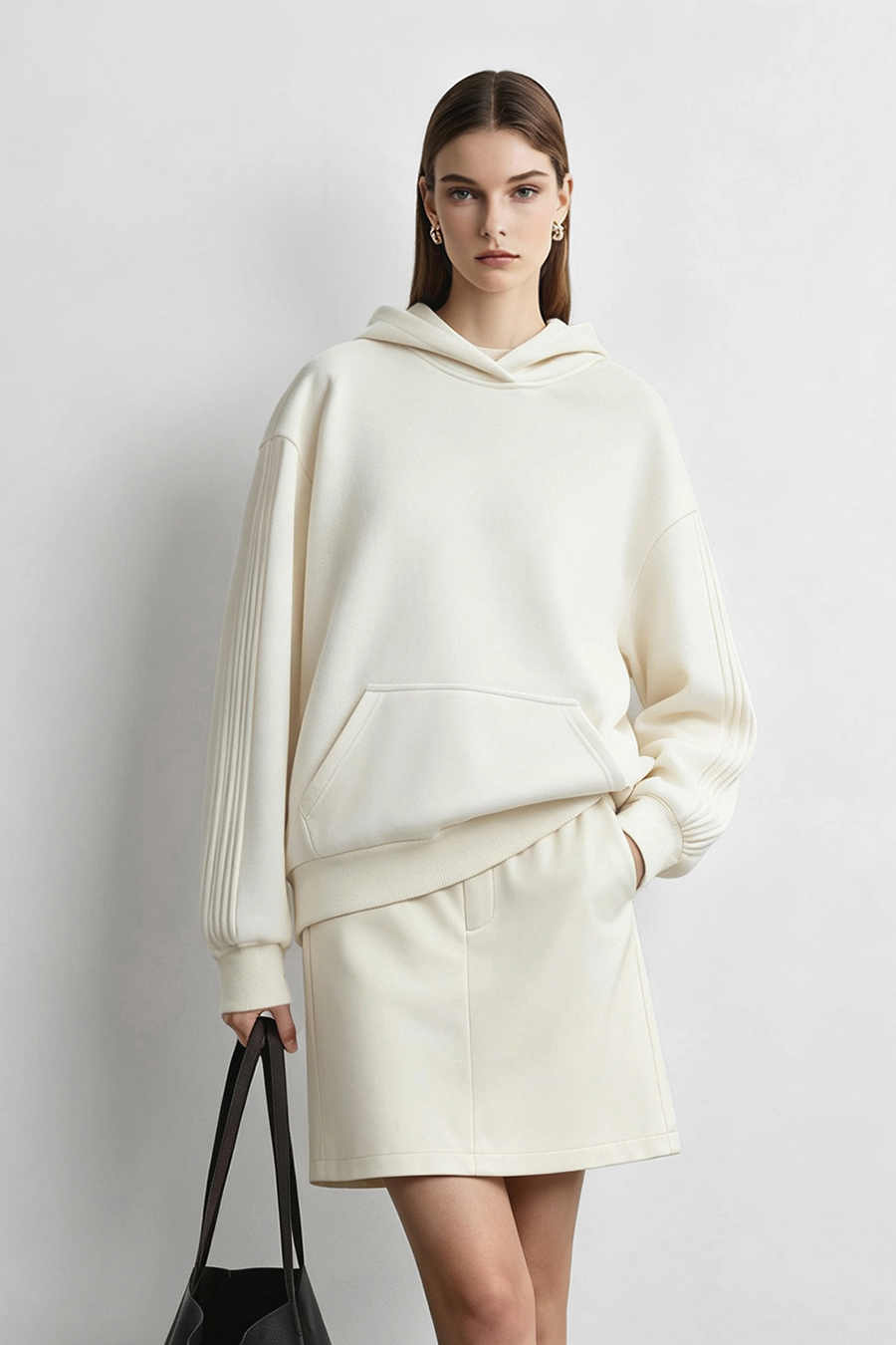 Hooded Drop Shoulder Sweatshirt|AMII