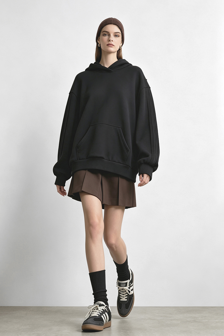 Hooded Drop Shoulder Sweatshirt|AMII