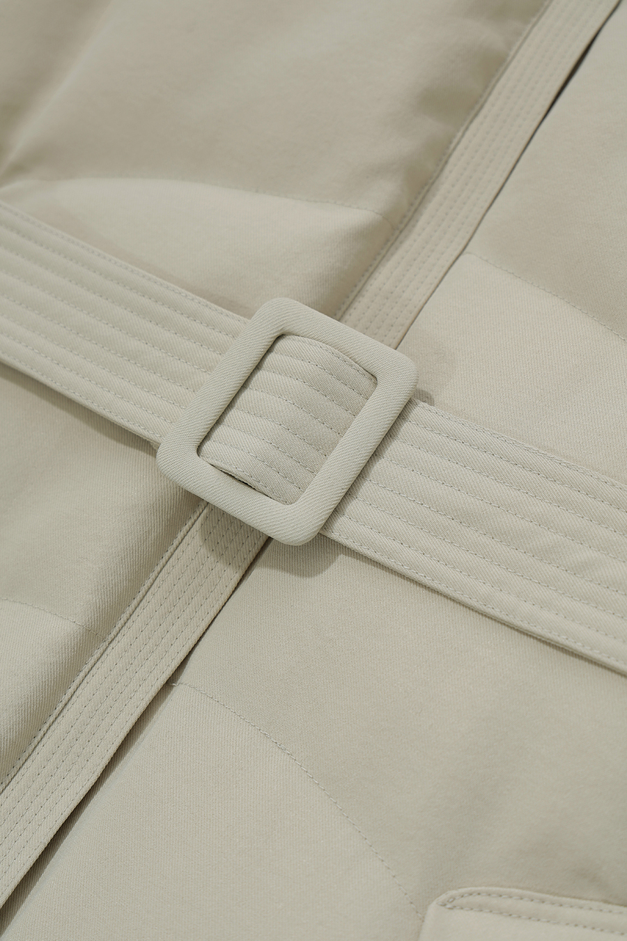 Hooded Belted Down Jacket|AMII