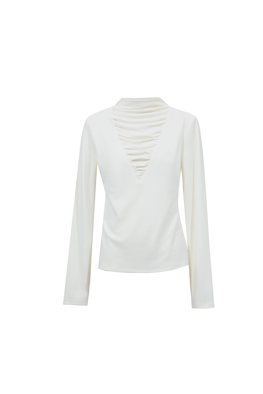 Slouchy Mock Neck T-Shirt|AMII