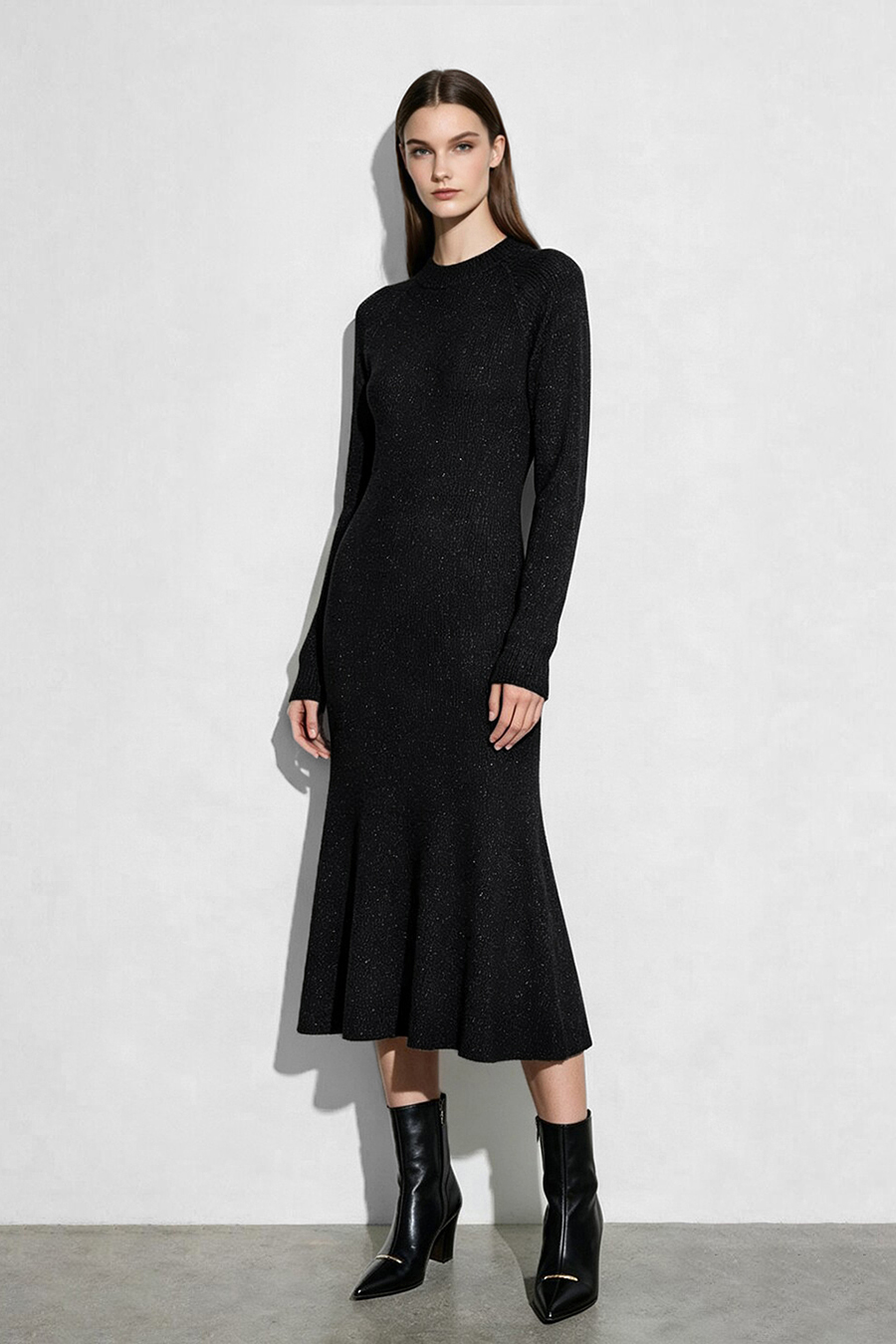 Mock Neck Mermaid Dress|AMII