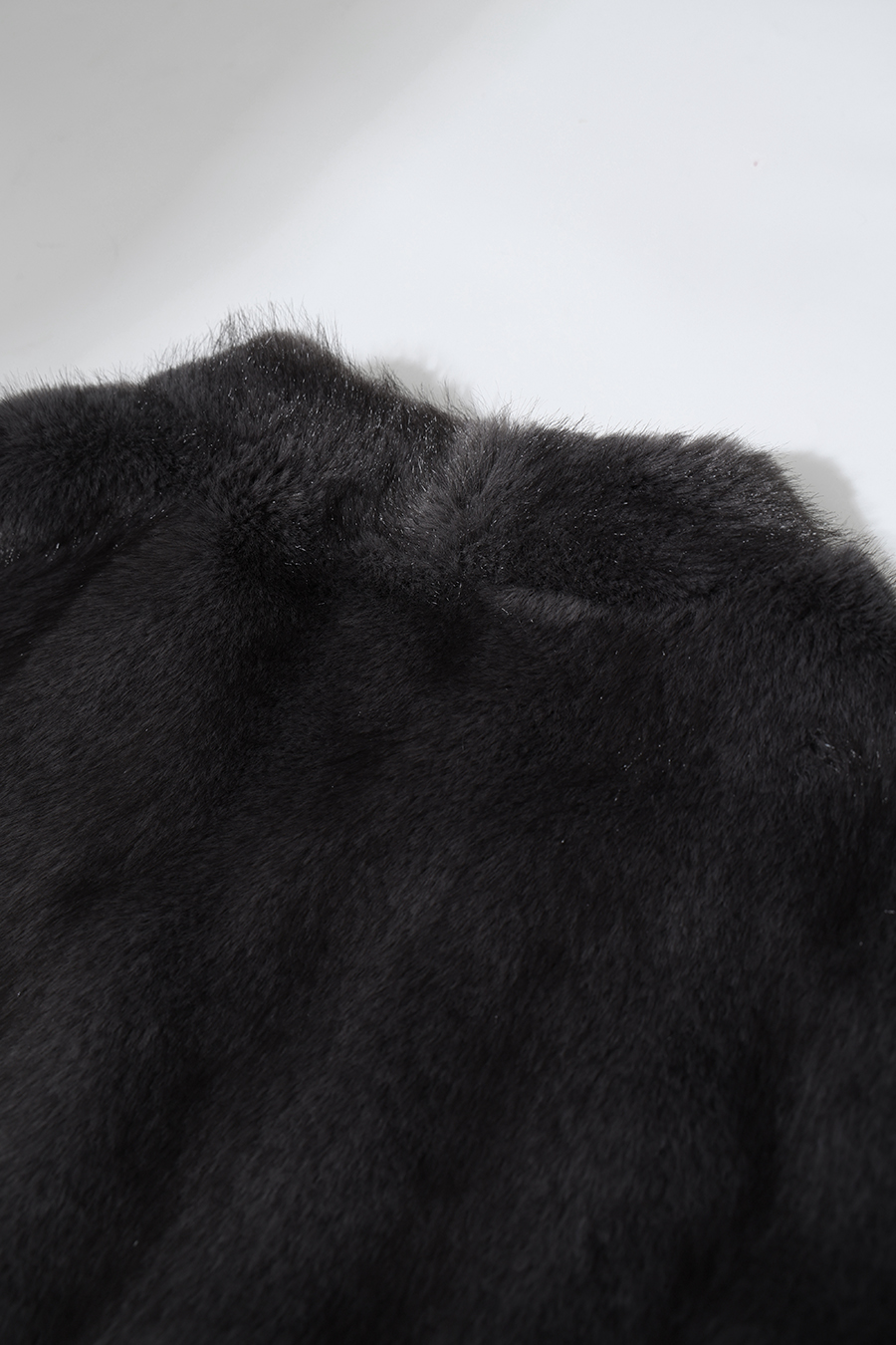 Light Luxury V-Neck Eco Fur Coat|AMII
