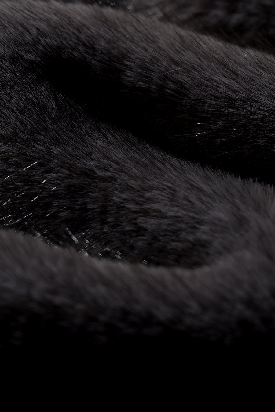 Light Luxury V-Neck Eco Fur Coat|AMII