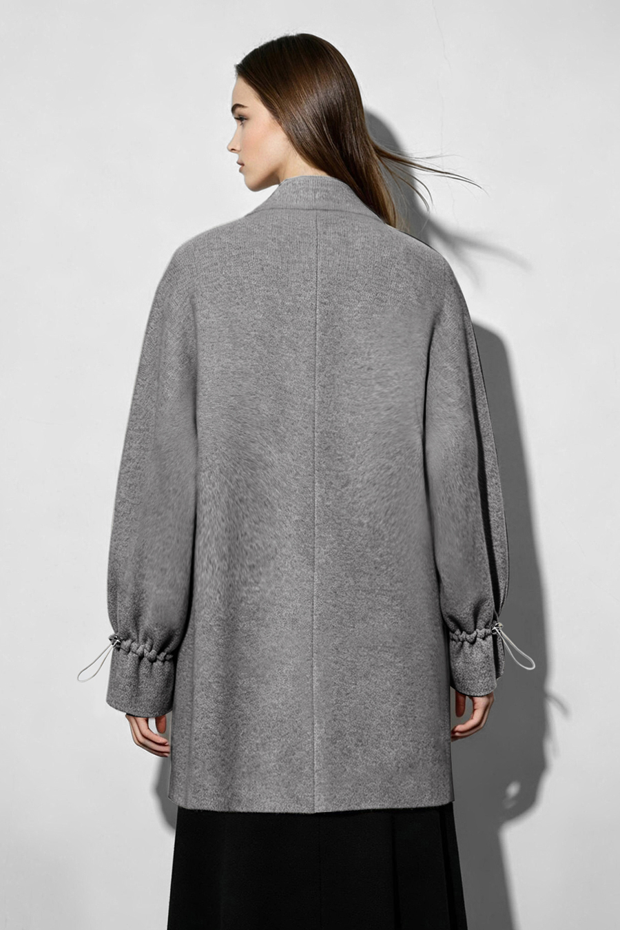 Loose V-Neck Knit Cardigan|AMII