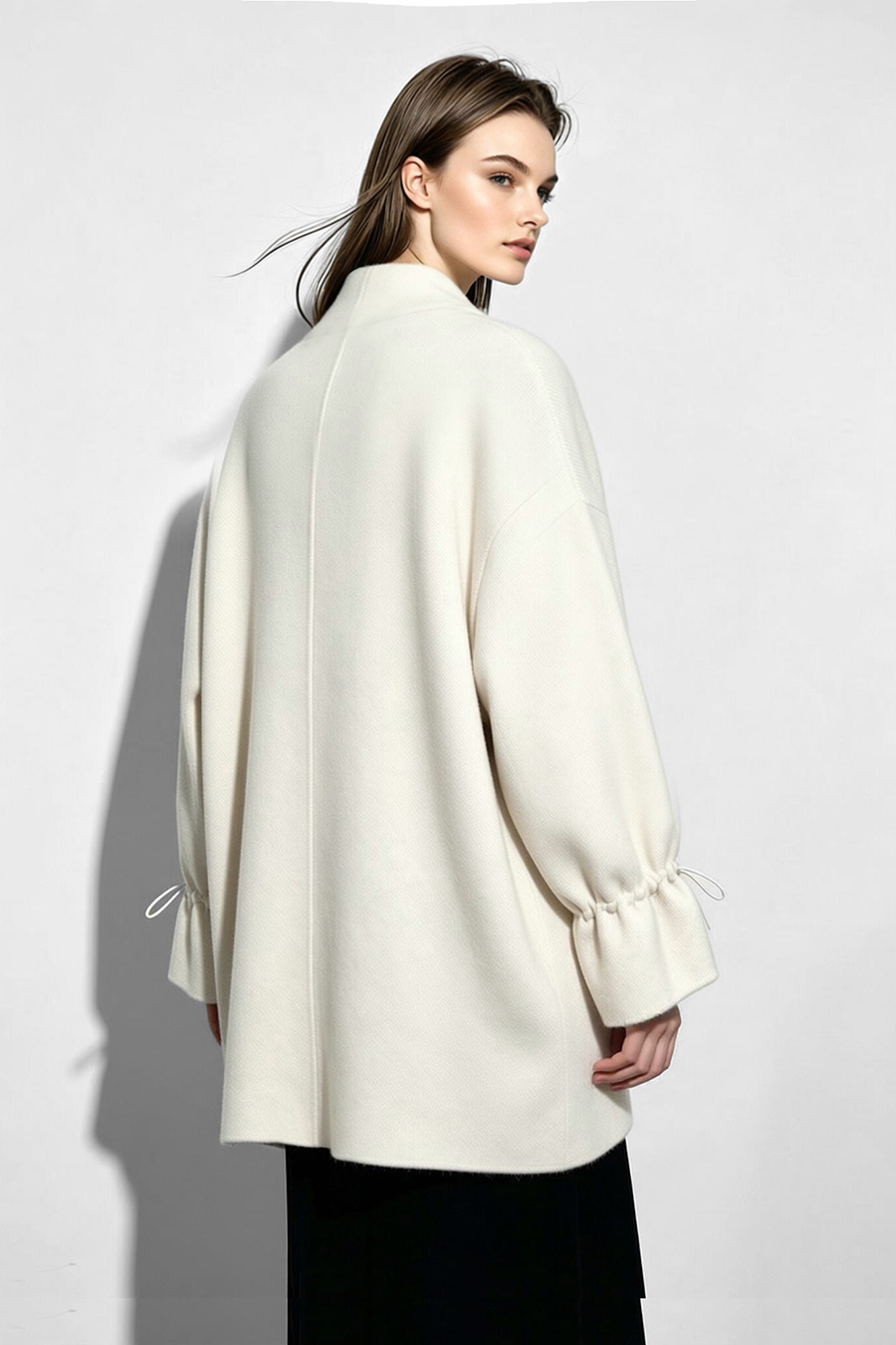 Loose V-Neck Knit Cardigan|AMII