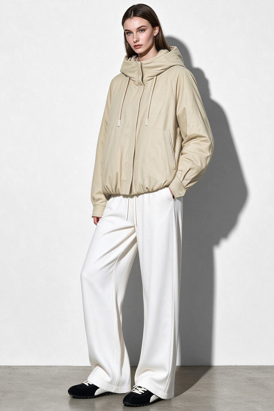 Lyocell-Cotton Down Jacket|AMII