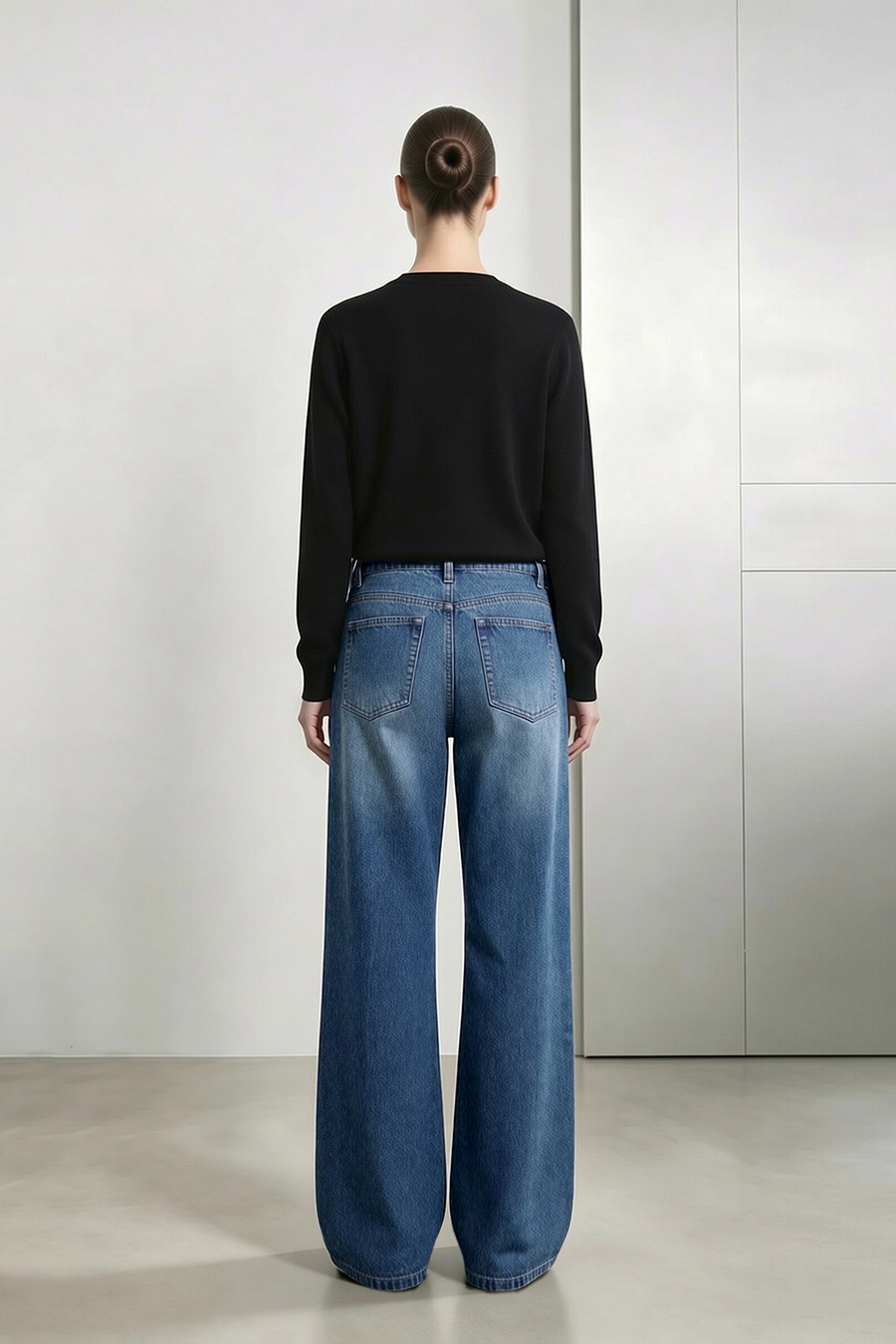 Versatile Wide-Leg Jeans|AMII