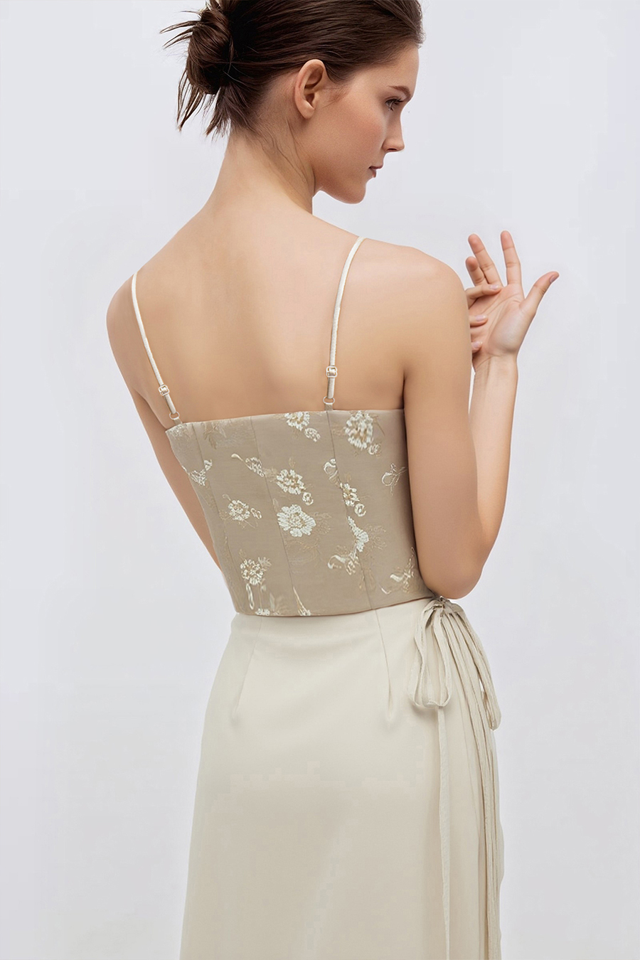 Chinese-style jacquard camisole|AMII