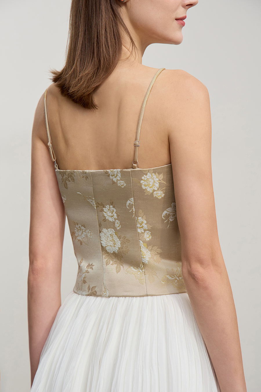 Chinese-style jacquard camisole|AMII