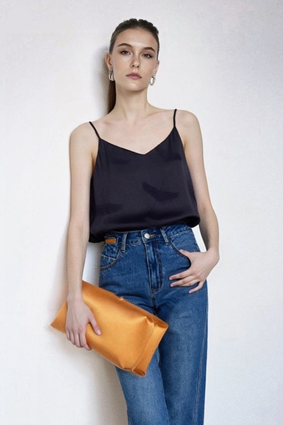 Crane jacquard camisole|AMII