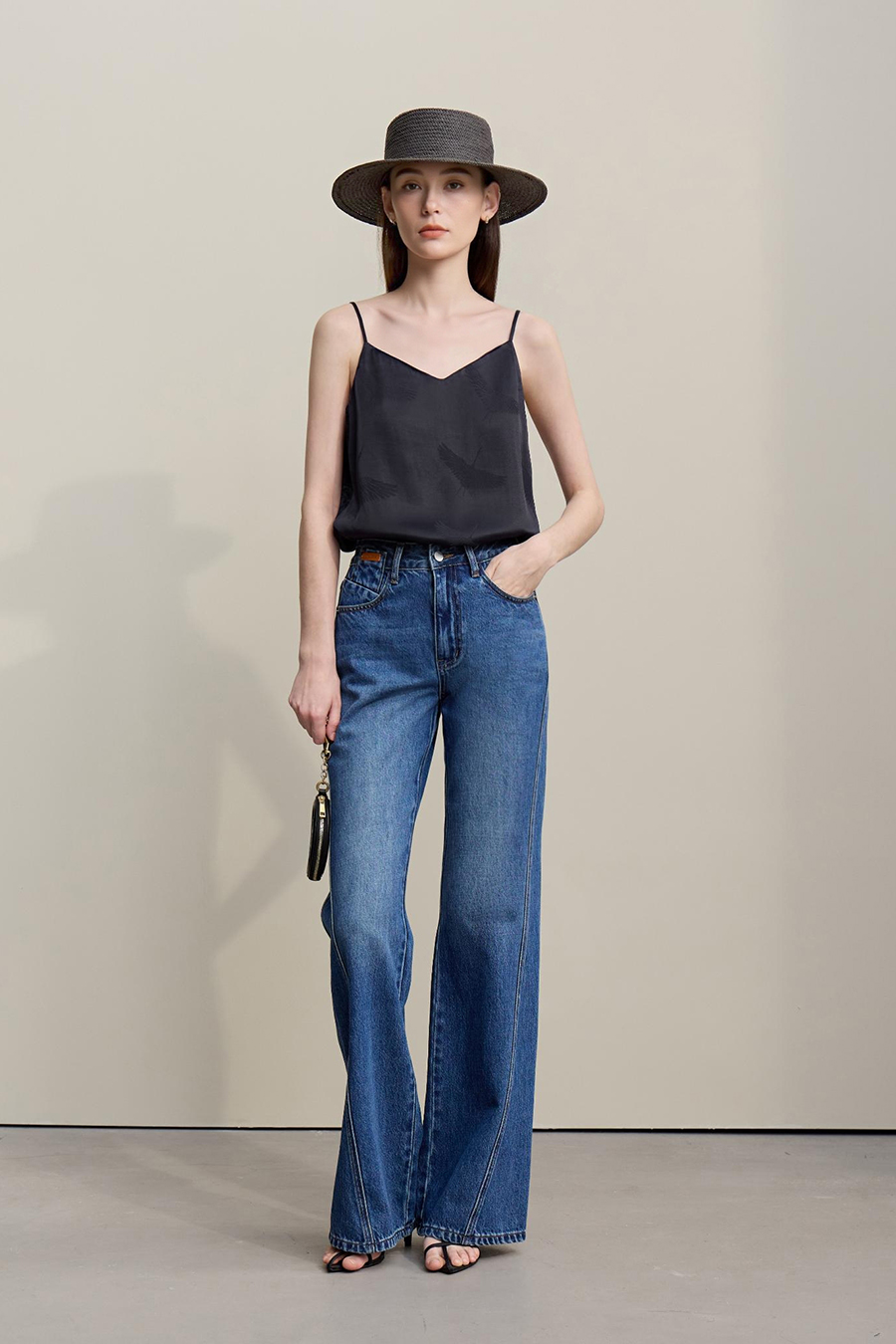 Crane jacquard camisole|AMII