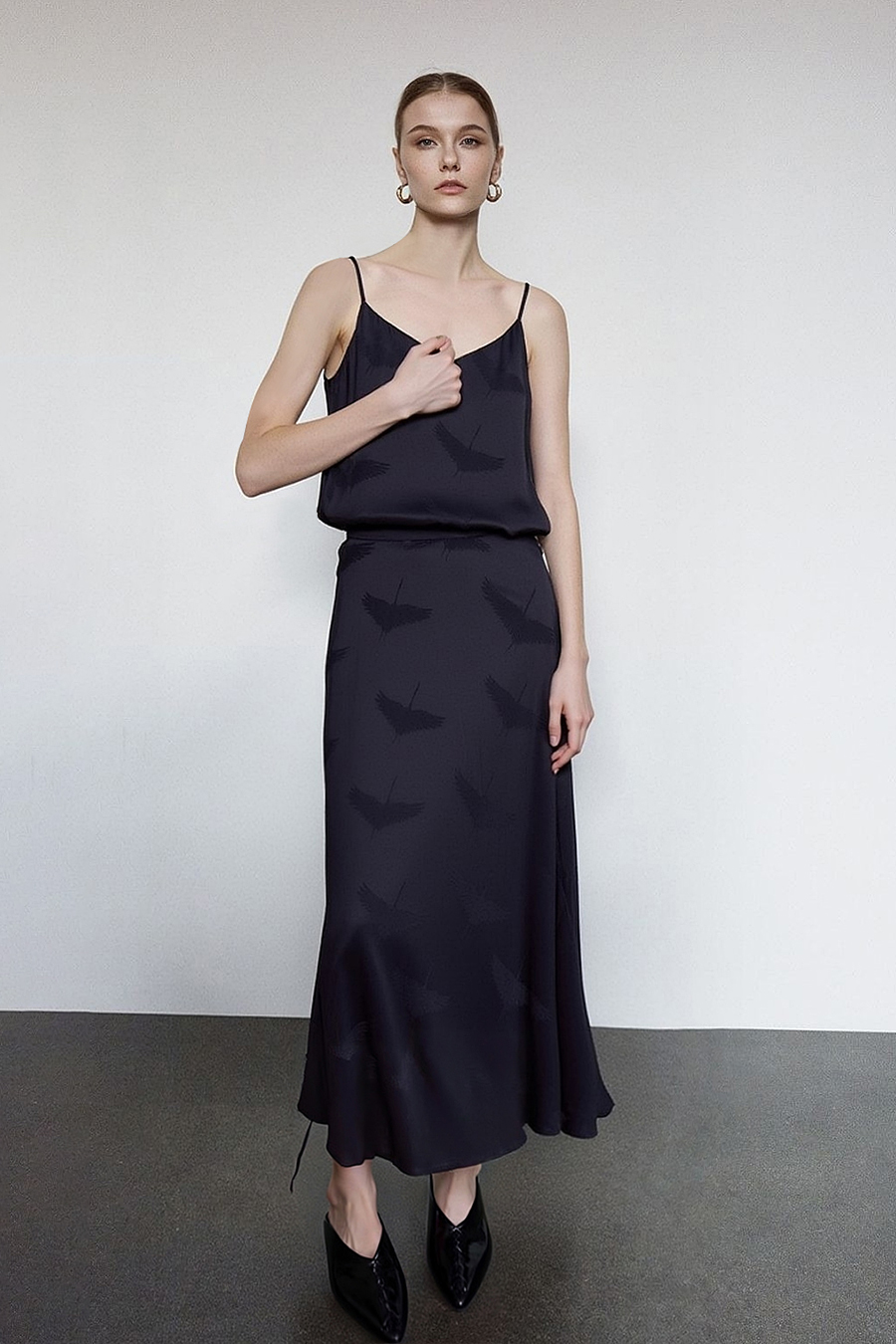 Crane jacquard camisole|AMII