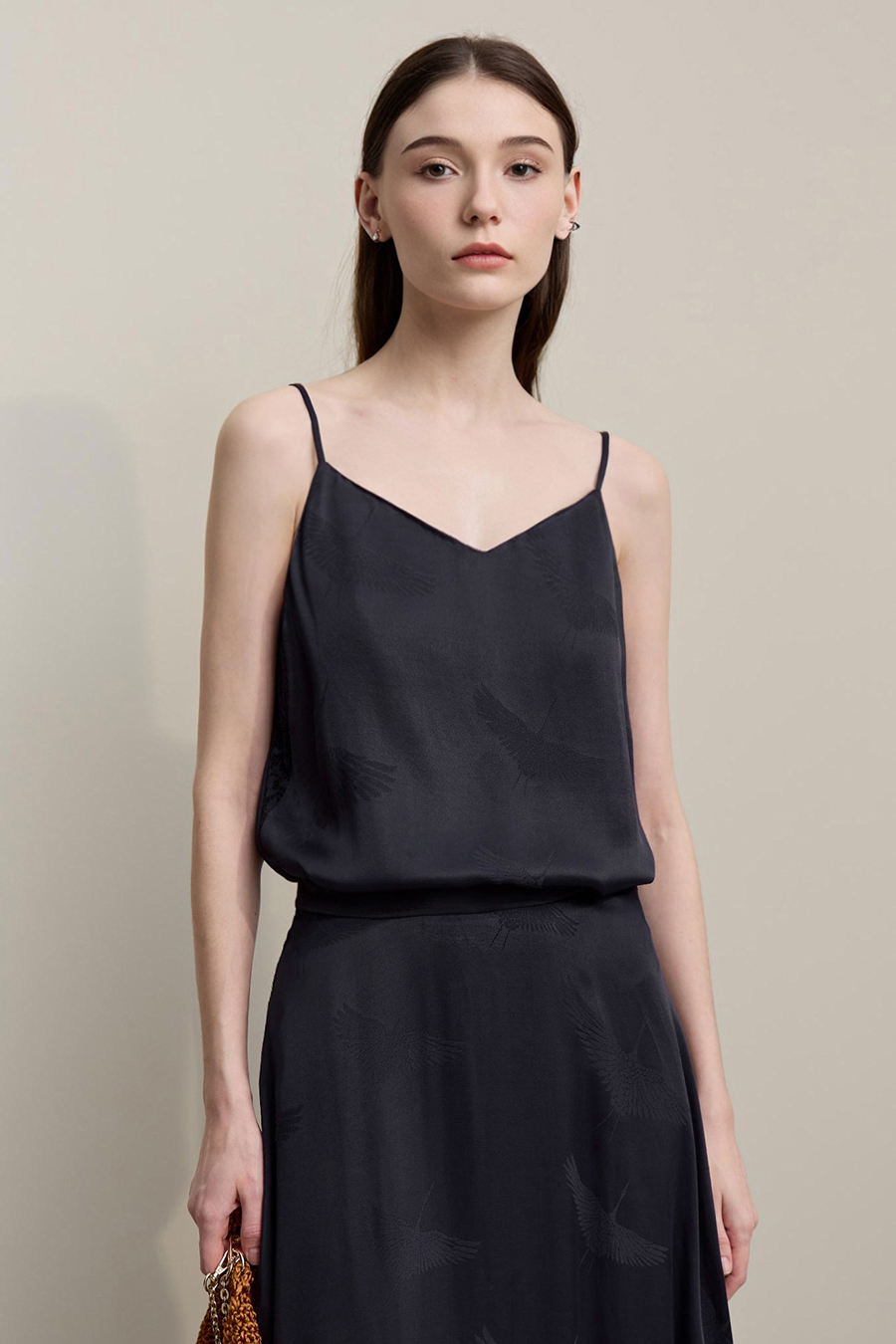 Crane jacquard camisole|AMII