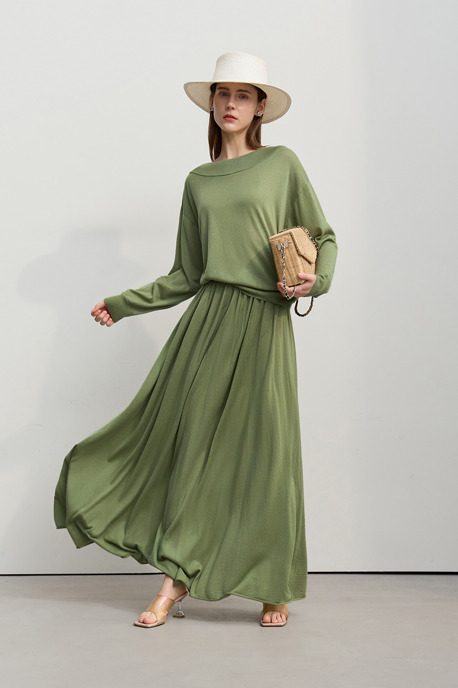 Loose Long Knitted Skirt