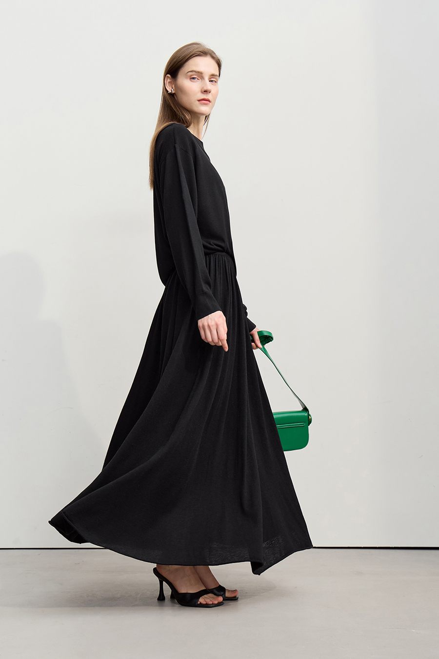 Loose Long Knitted Skirt