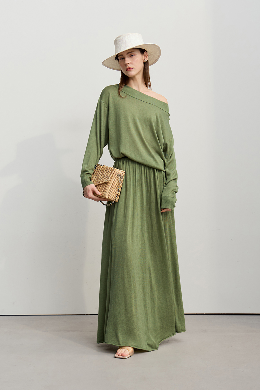 Loose Long Knitted Skirt