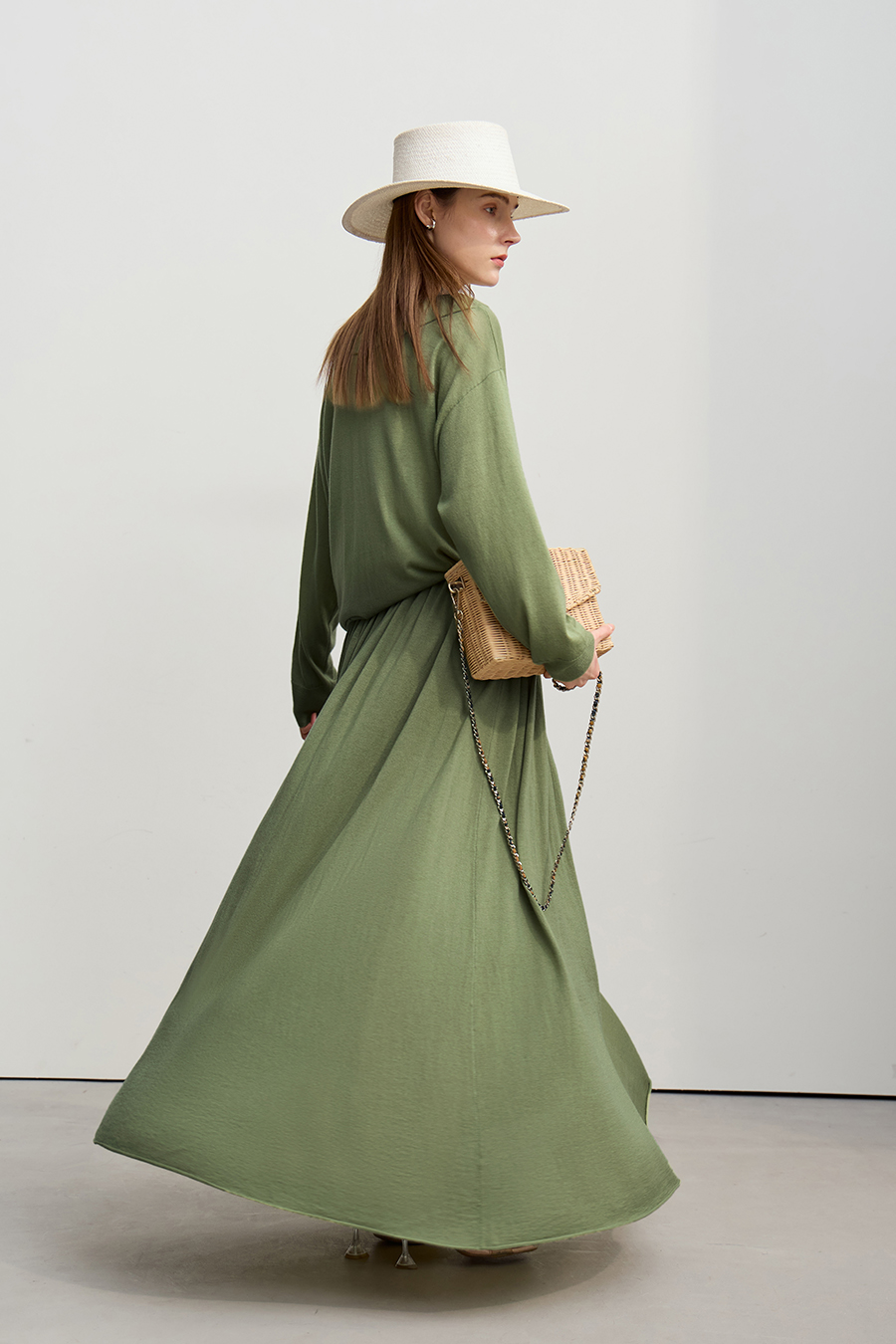 Loose Long Knitted Skirt