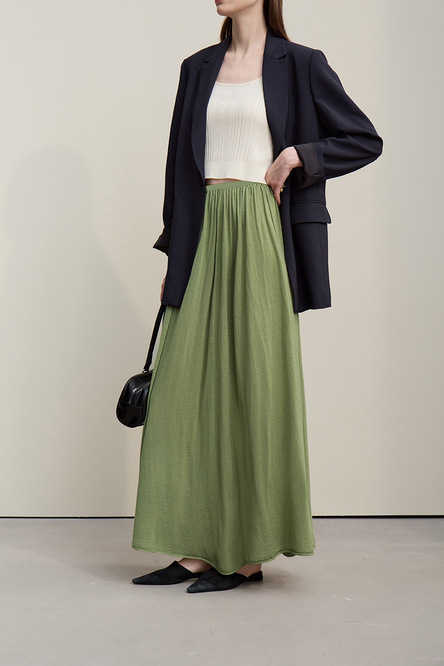 Loose Long Knitted Skirt