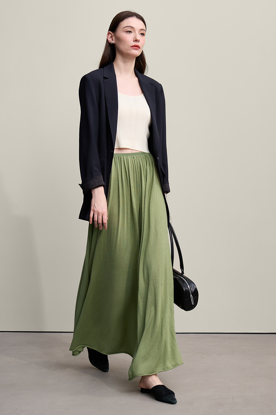 Loose Long Knitted Skirt