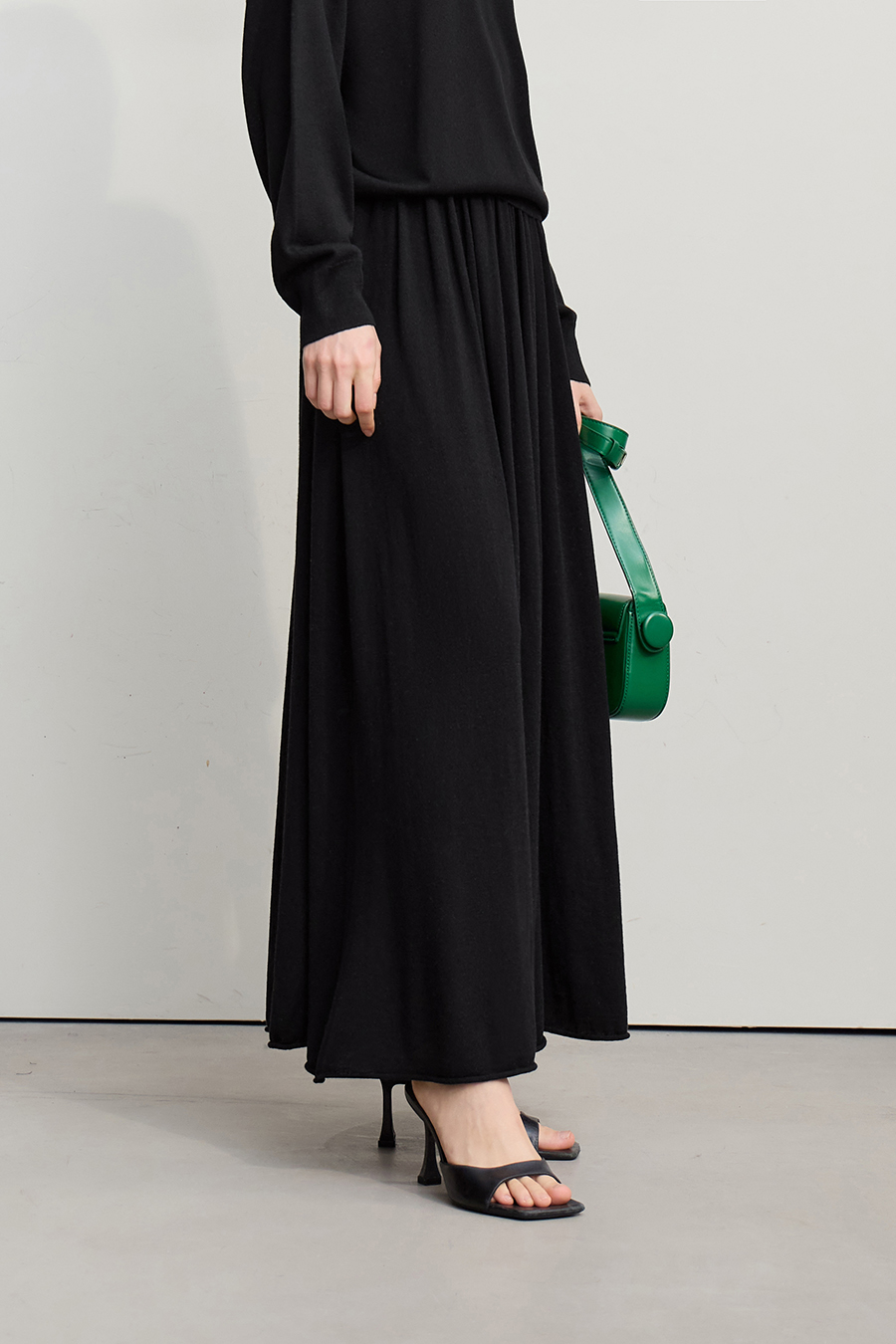 Loose Long Knitted Skirt