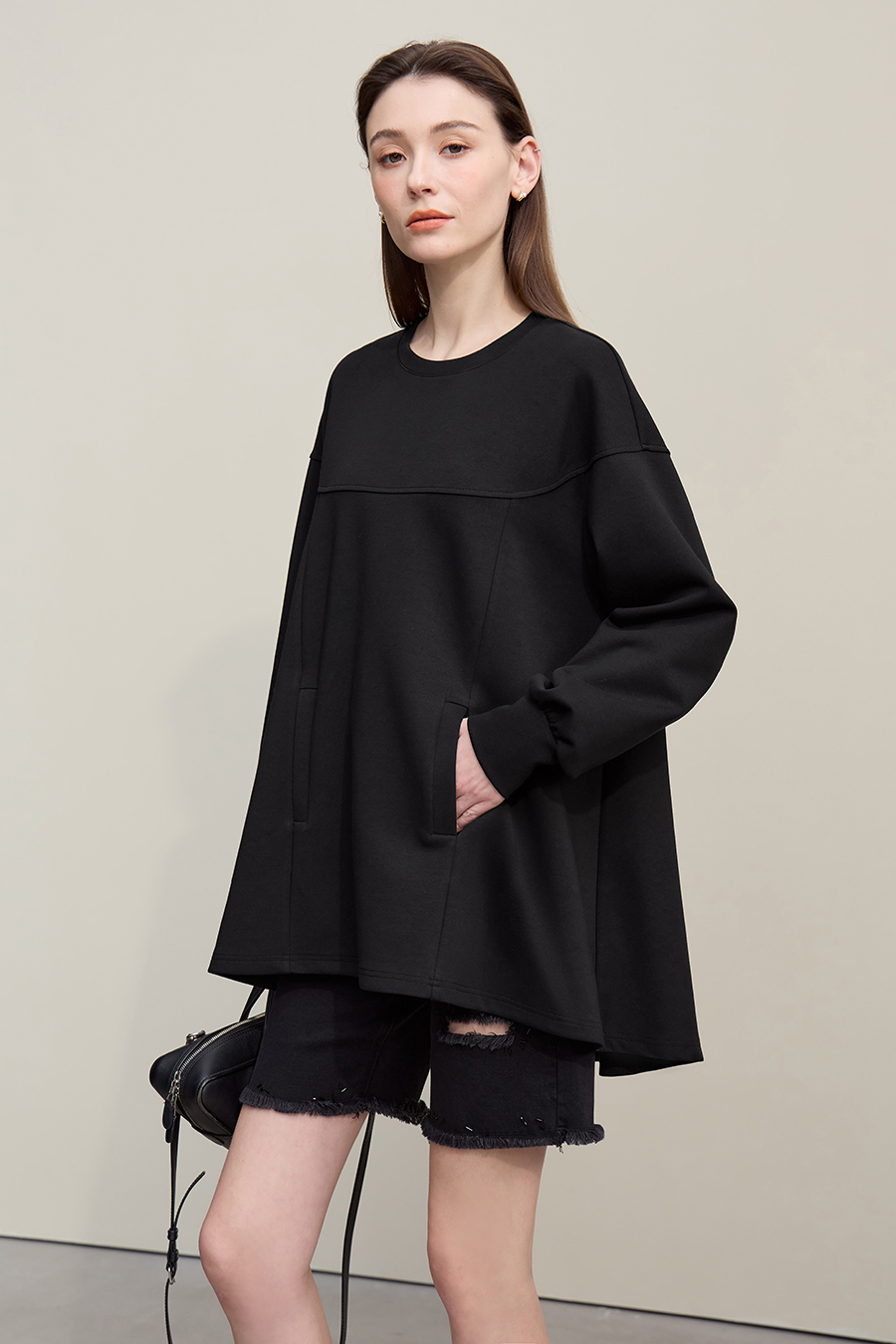 Cozy Oversized Longline Sweatshirt