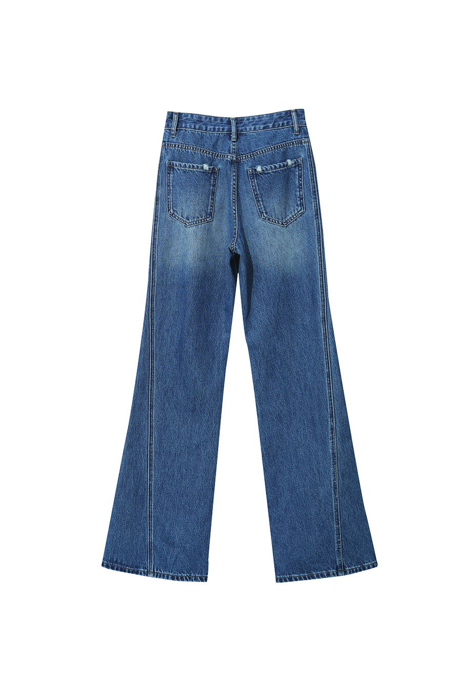 Cotton Flare Denim Pants