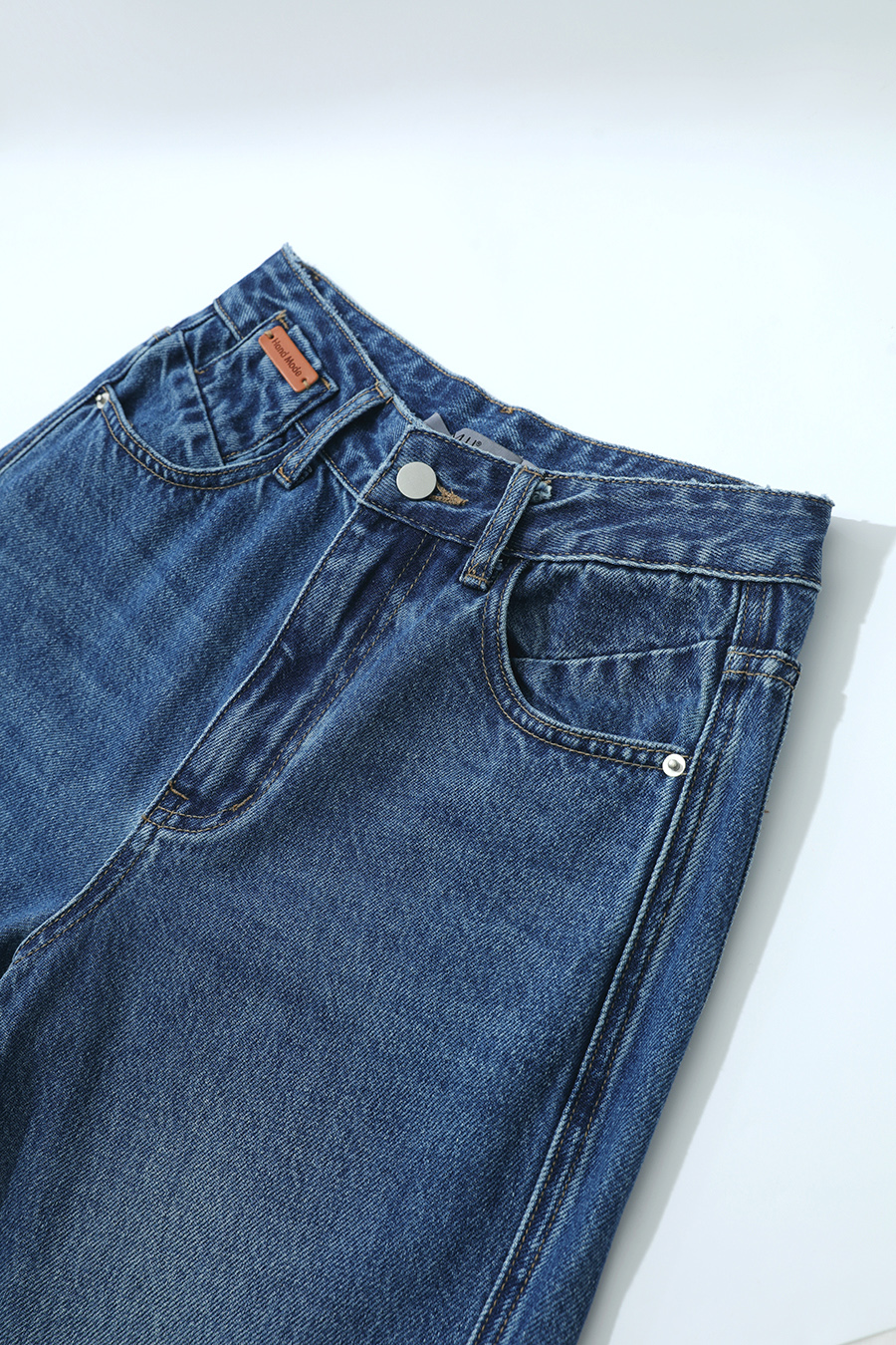 Cotton Flare Denim Pants