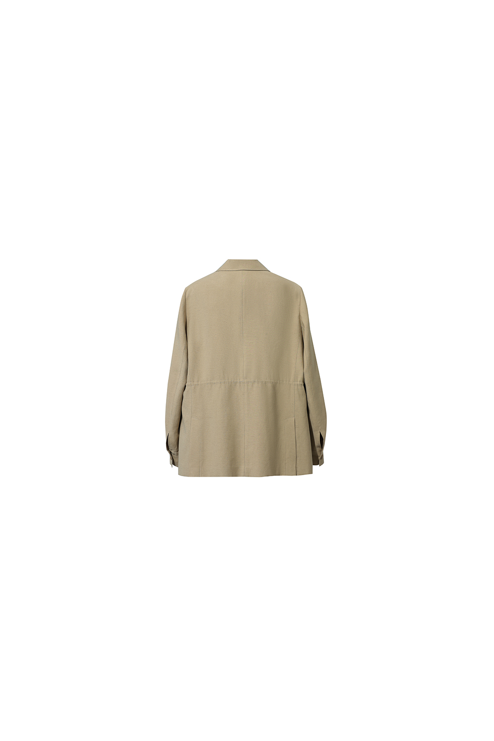 Cargo Style Linen Coat