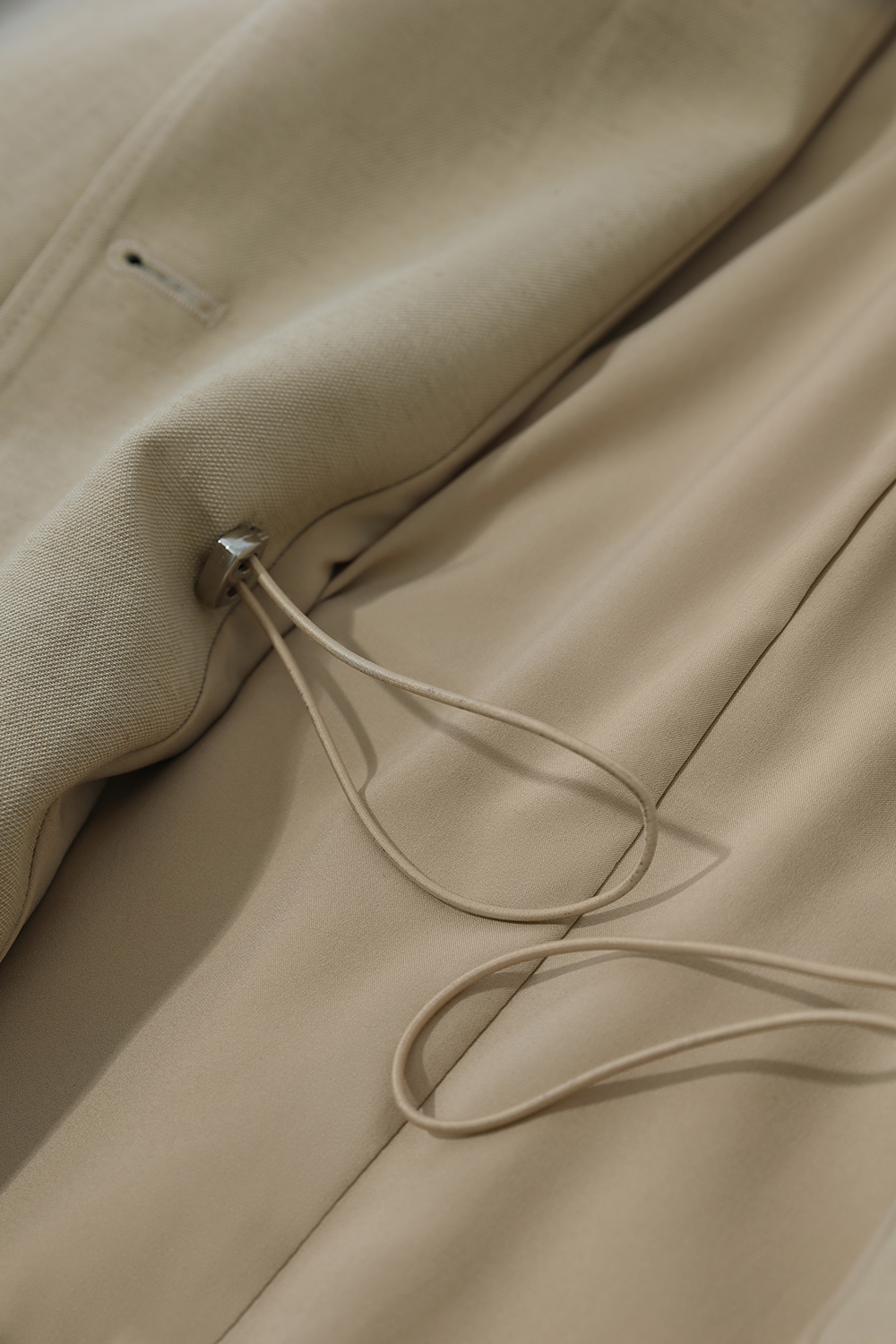 Cargo Style Linen Coat