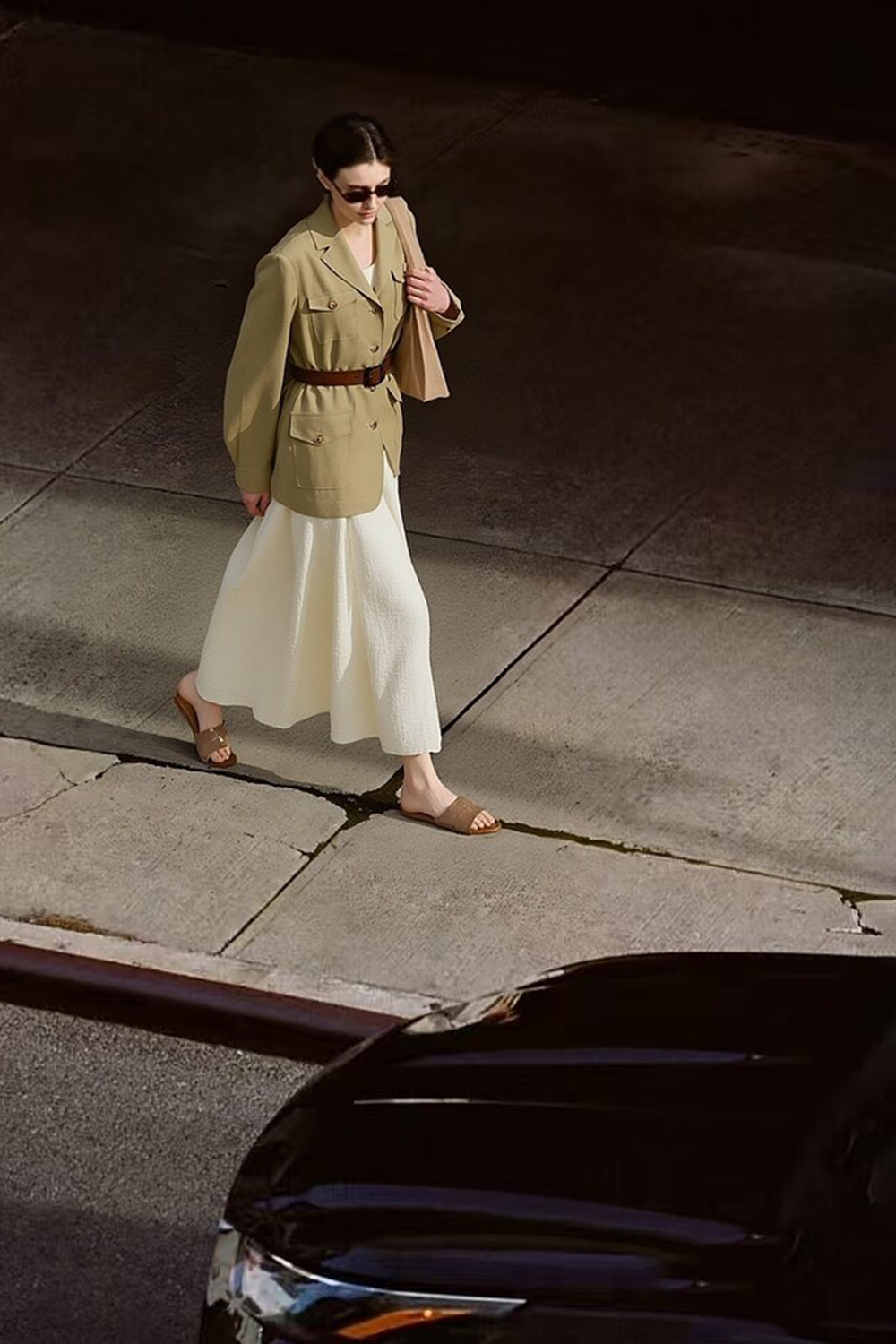 Cargo Style Linen Coat