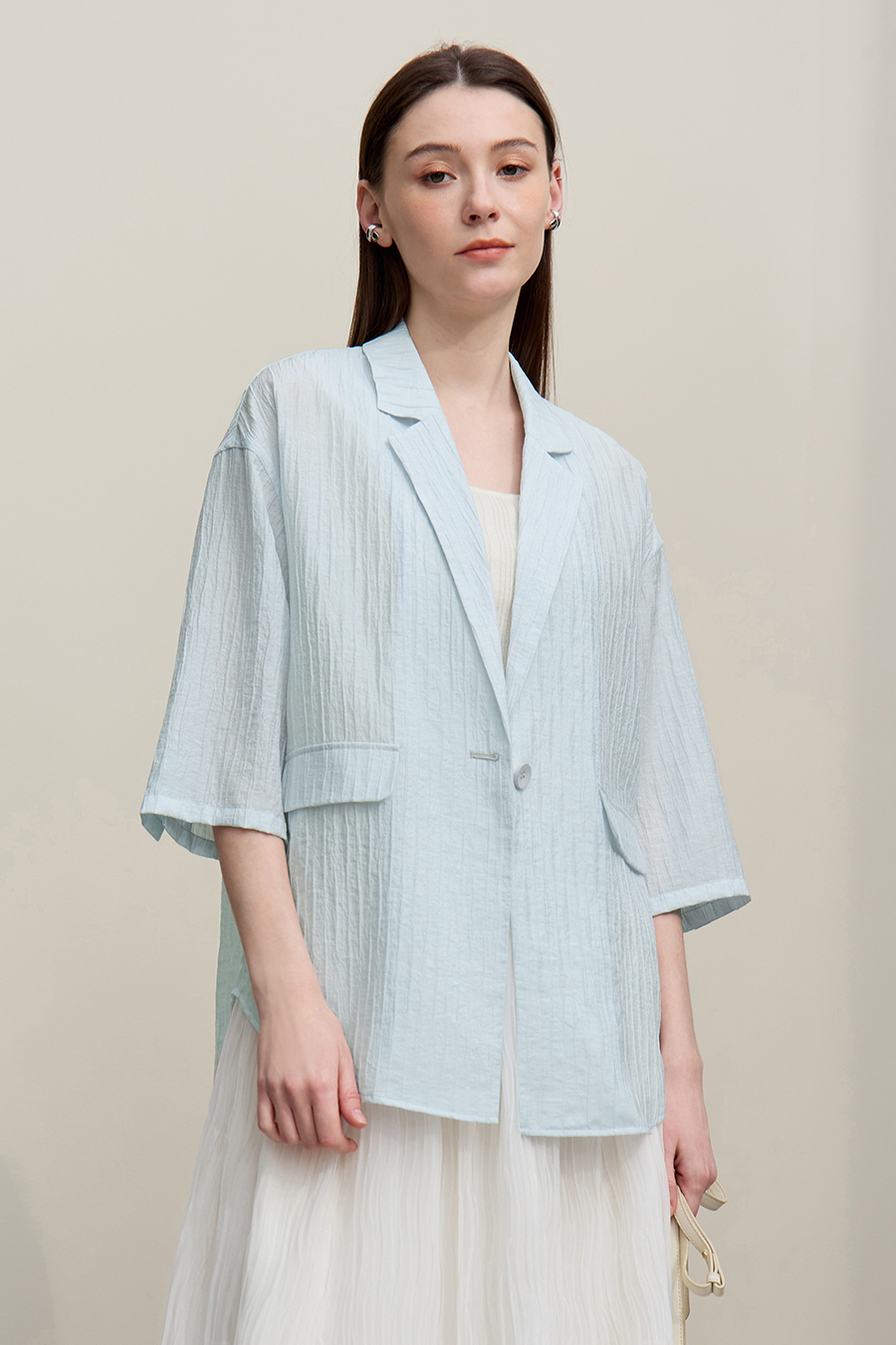 Acetate Lyocell Blazer