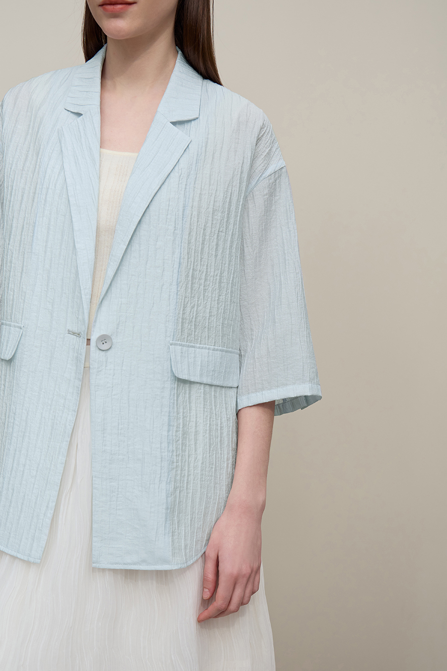 Acetate Lyocell Blazer