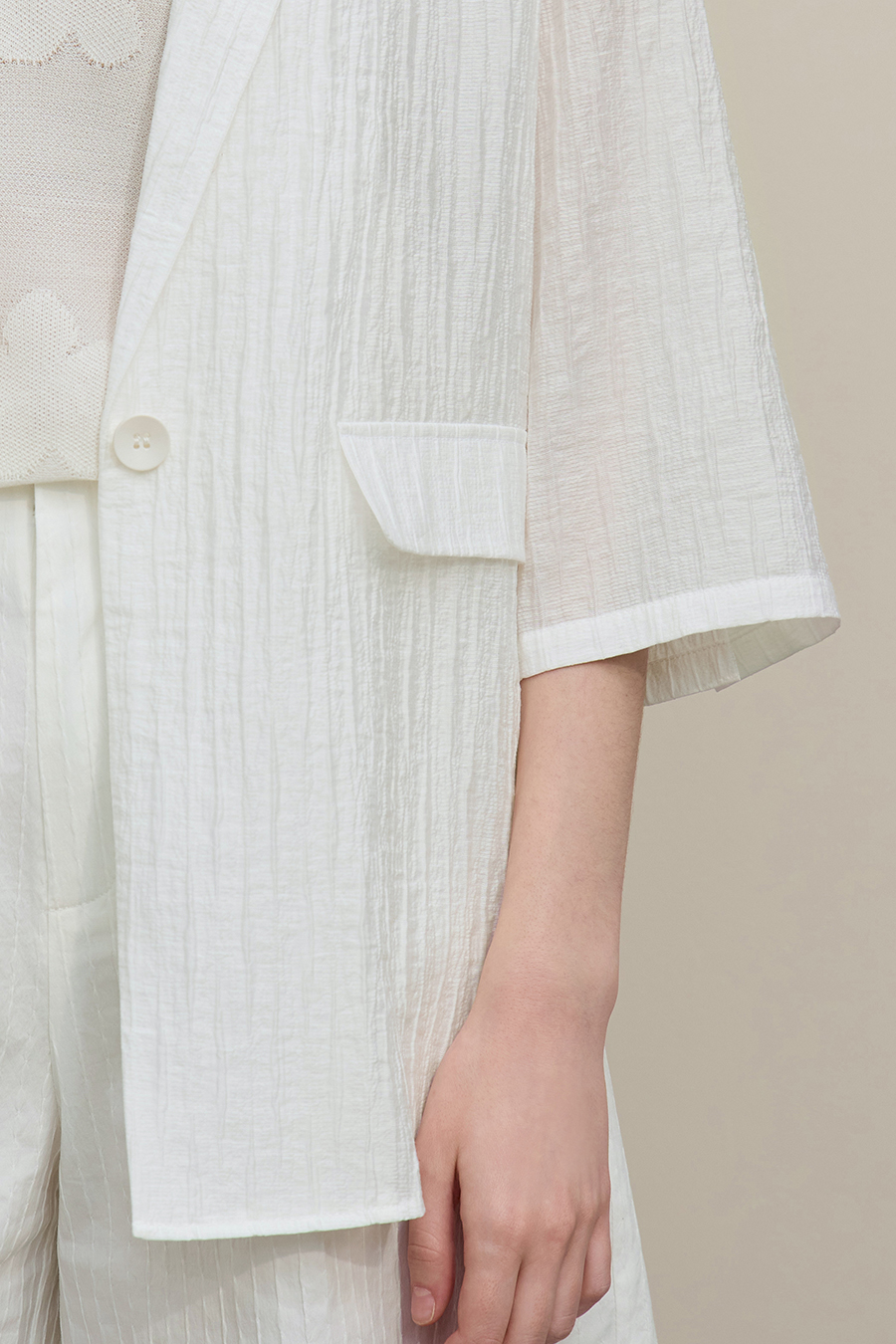 Acetate Lyocell Blazer