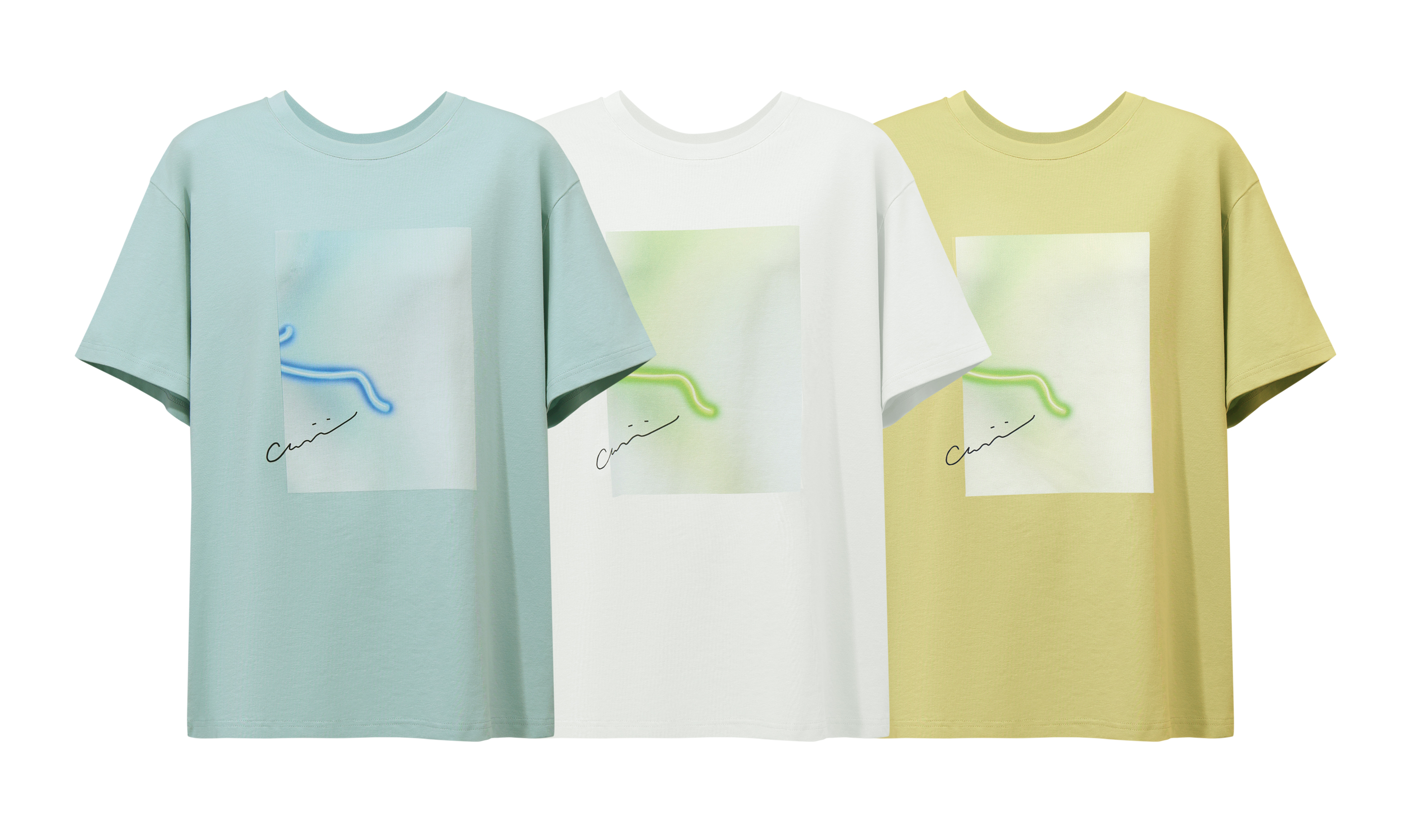Abstract Print Round Neck T-Shirt|AMII