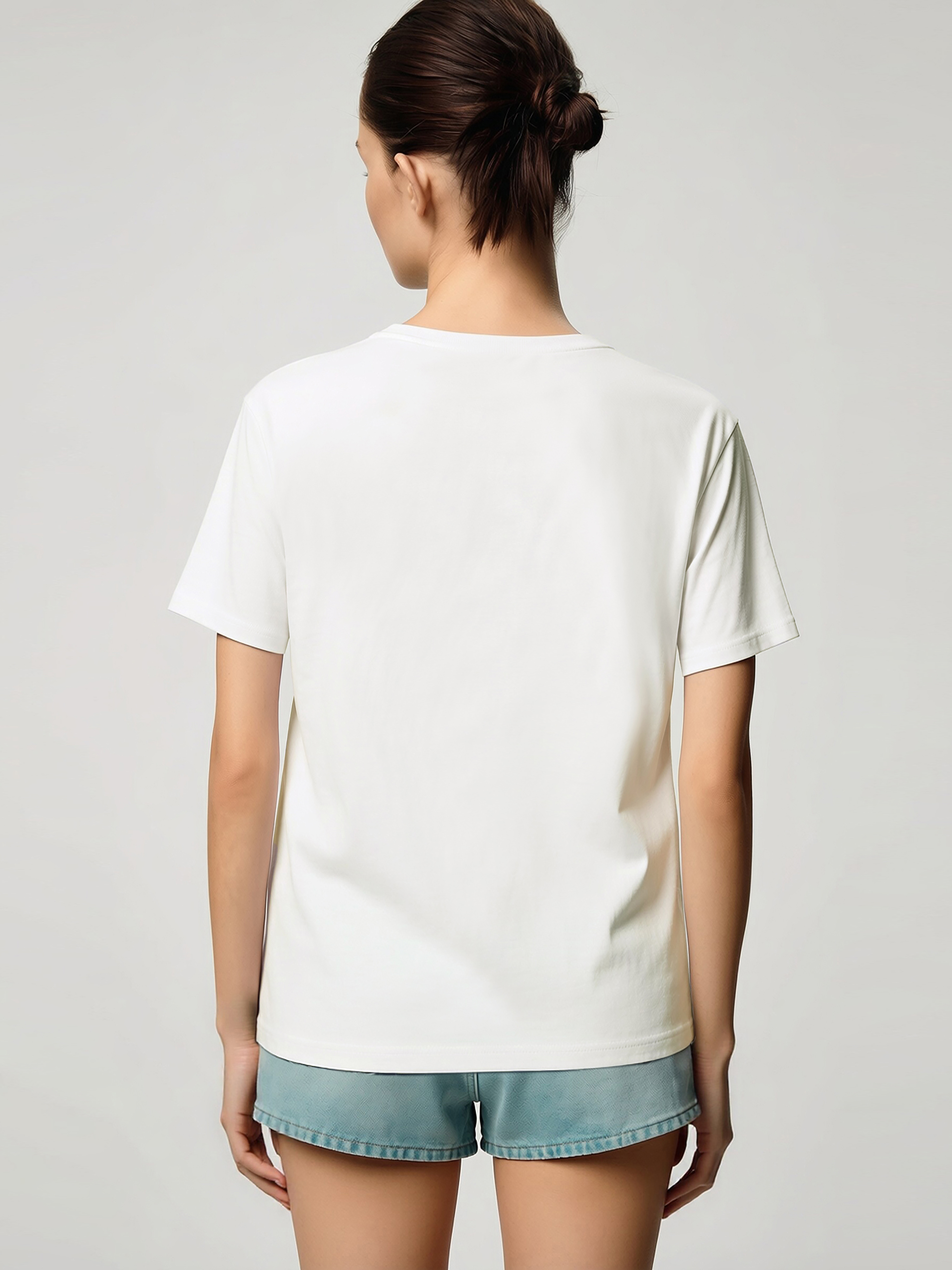 Abstract Print Round Neck T-Shirt|AMII