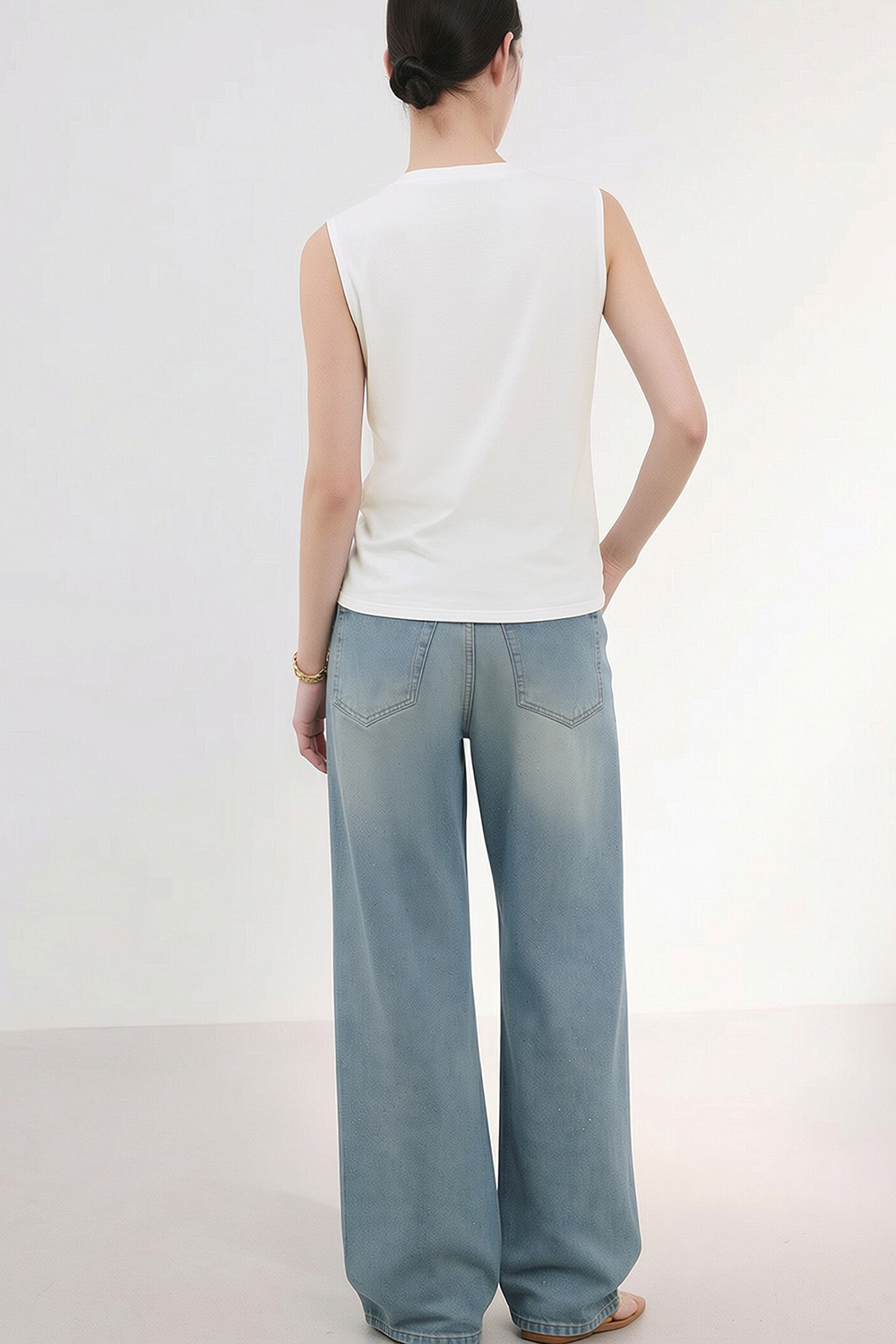 Jacquard Spliced Camisole|AMII
