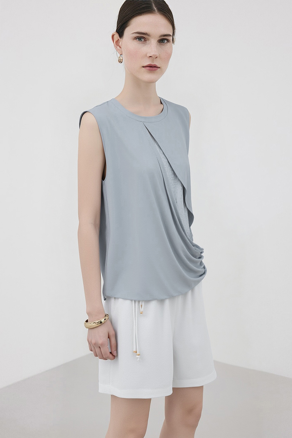 Jacquard Spliced Camisole|AMII