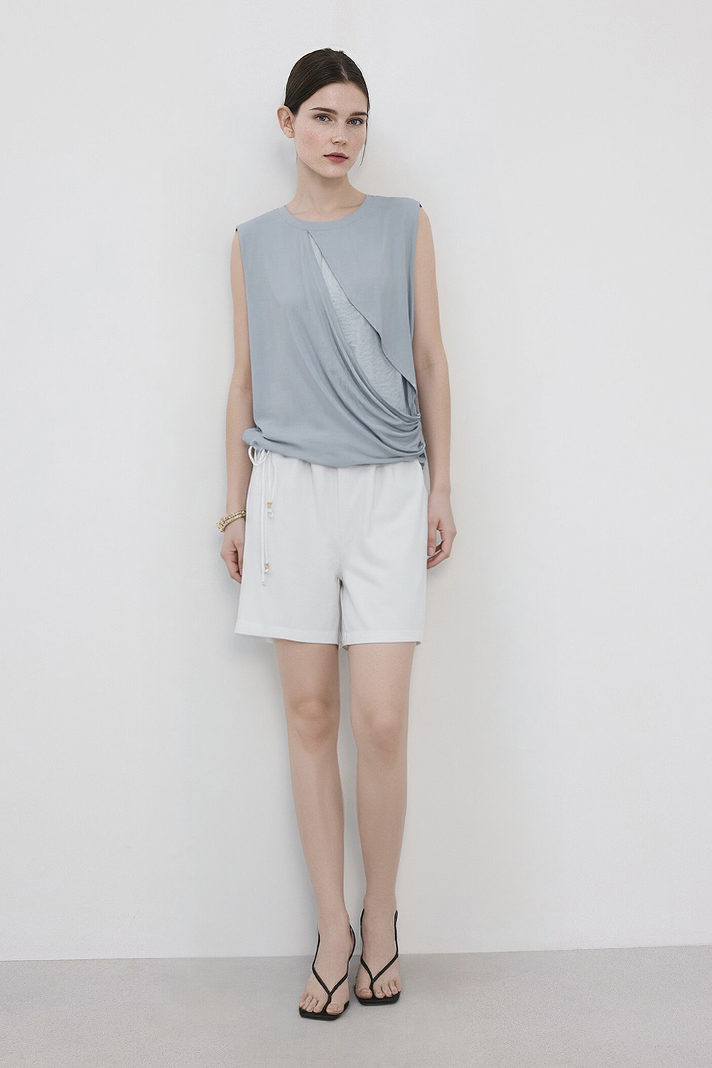 Jacquard Spliced Camisole|AMII